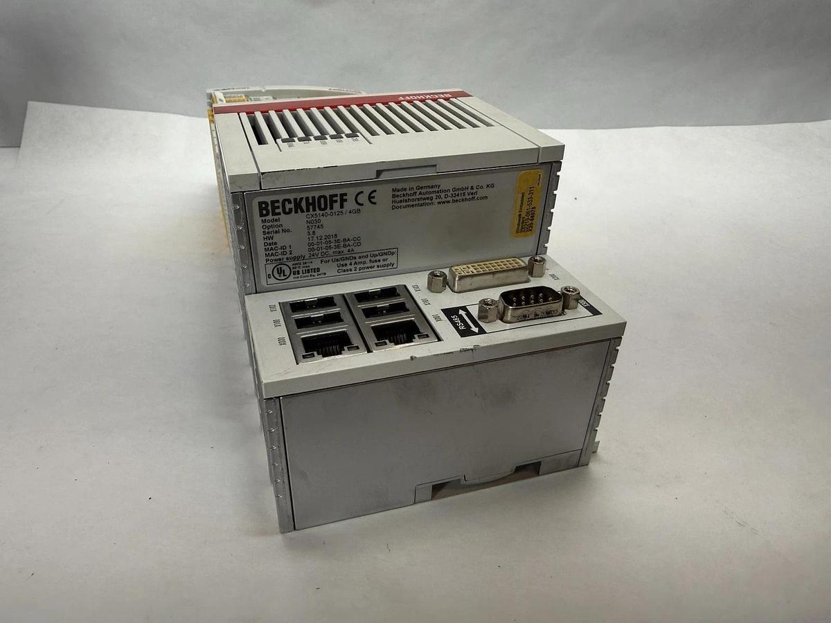 Used Beckhoff CX5140-0125/4GB PLC Controller CX5140-0125/ 4GB EL1809 EL2809 EL1904
