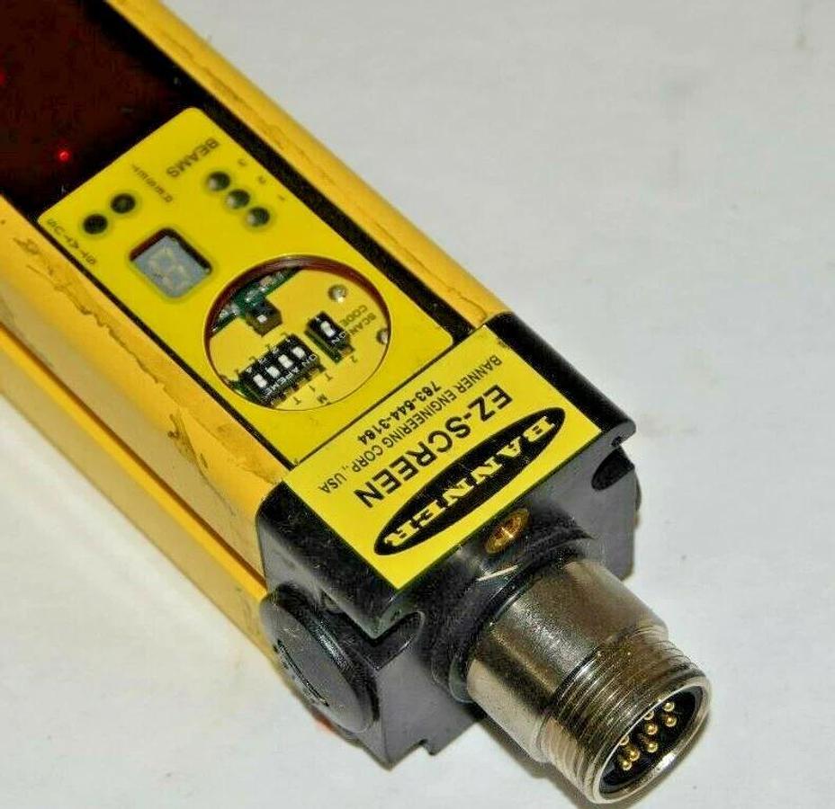 Used BANNER EZ-SCREEN Safety Light Curtain SGR3-400Q8 25mm 8-70m SGR3400Q8