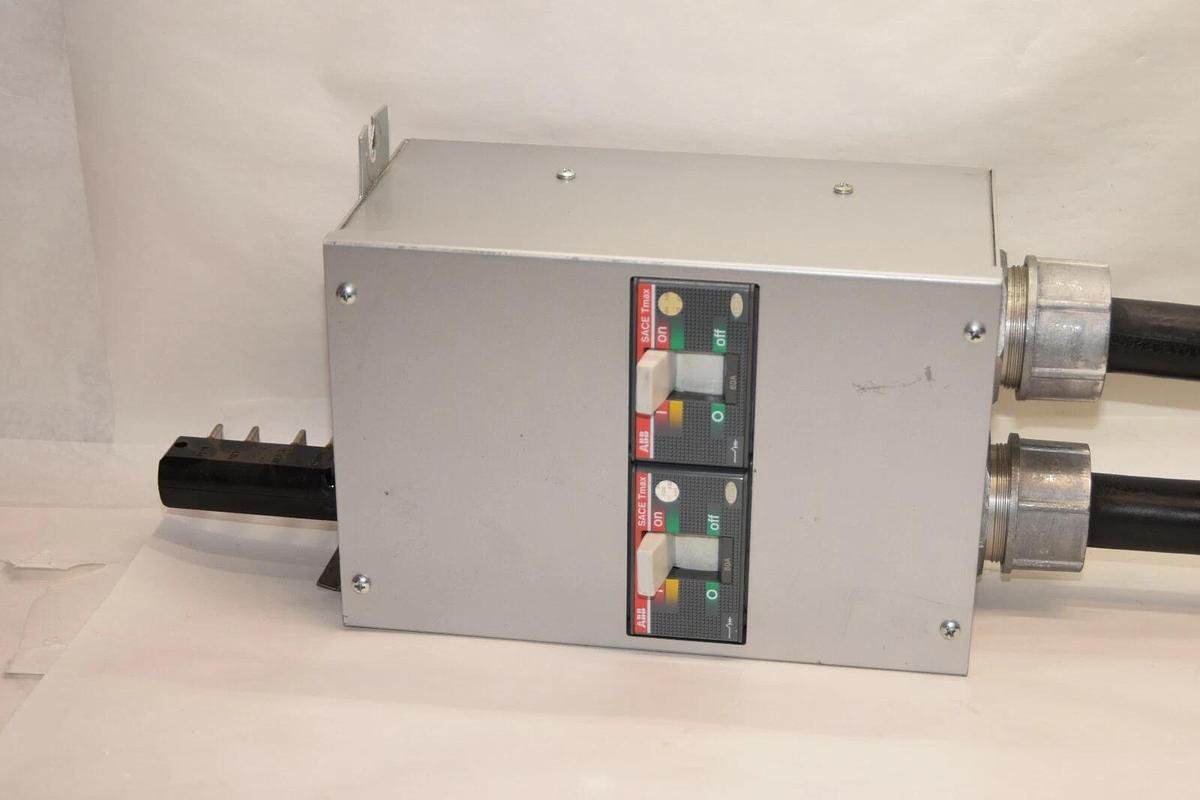 Used ABB StarLine Busway 225 A Tap Drop Box 60 amp CBMDC225HE37-6" Walter 361 63A-6h