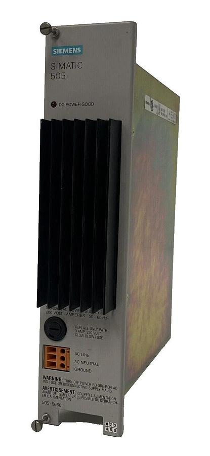 Used Siemens TI 505-6660 5056660 Simatic TI 505 Power Supply Module