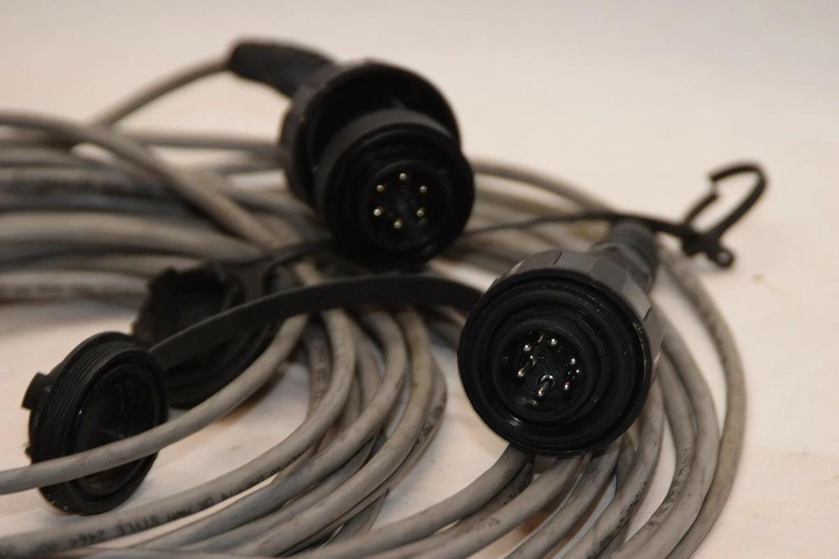 Used (Lot of 3) ALLEN BRADLEY 11-0018751 Rev A 8711017 6Pin IP68 Connector Cable