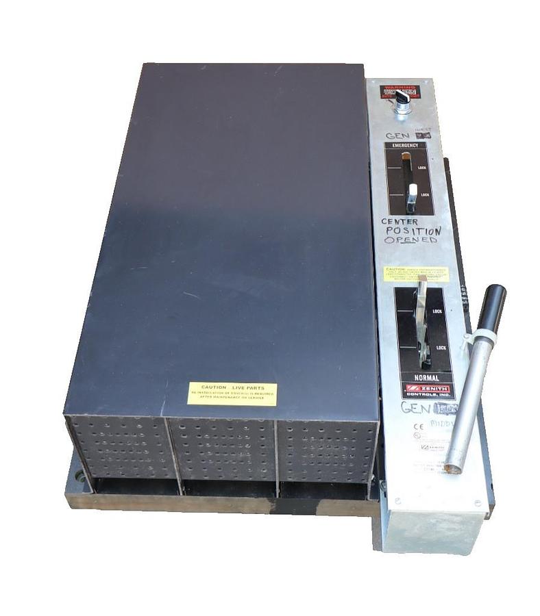 Used Zenith Automatic Transfer Switch 1600a 1600 Amp 3ph 277/480v ZTSDH160ES-7