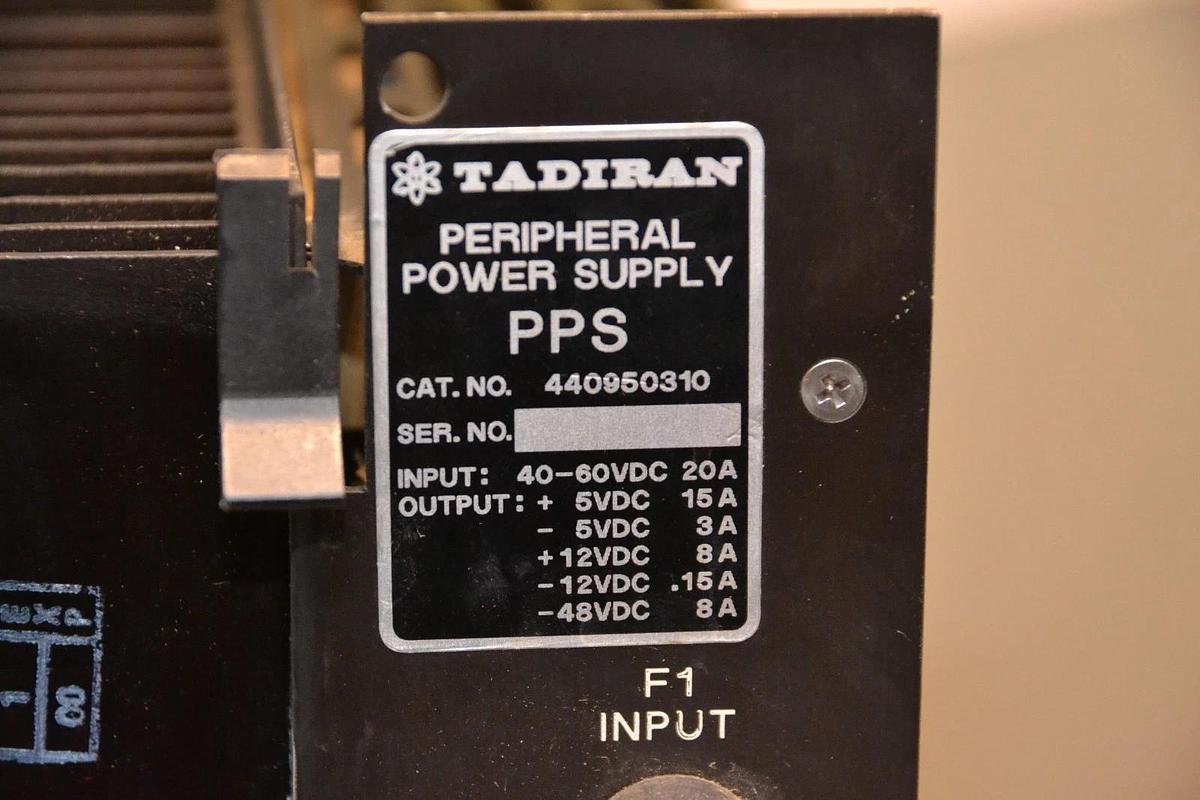Used Tadiran Peripheral Power Supply PPS 440950310  40-60vdc