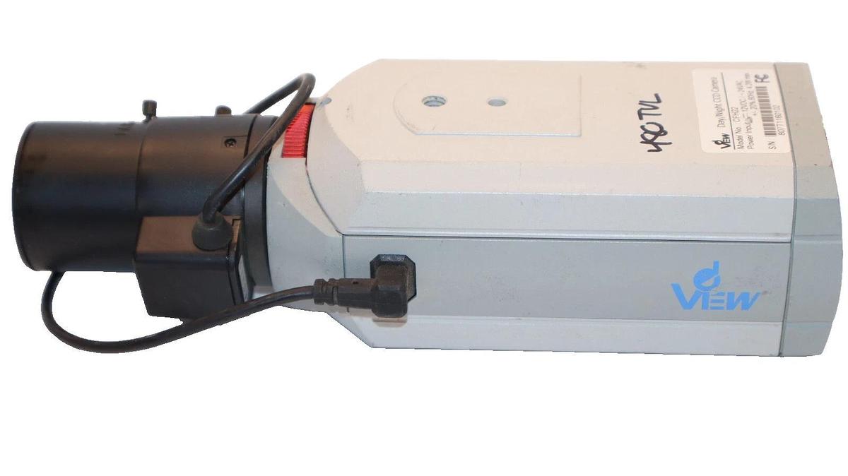 Used DEVIEW CFH22 24Vac 4.2W 60Hz Day / Night CCD Camera W/TS4V214ED 2.8-12mm Lens