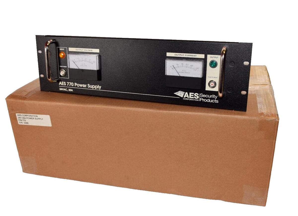 AES Security Products 770 Power Supply 24v 20a 770-24v-20a 110/120v (NEW)