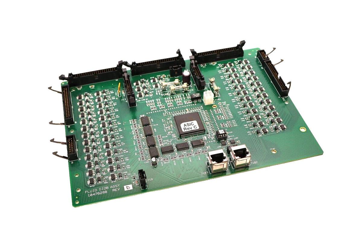 Used SIEMENS 10476288 Rev D PL07941613 Fluid Giob Assy Circuit Board /Card