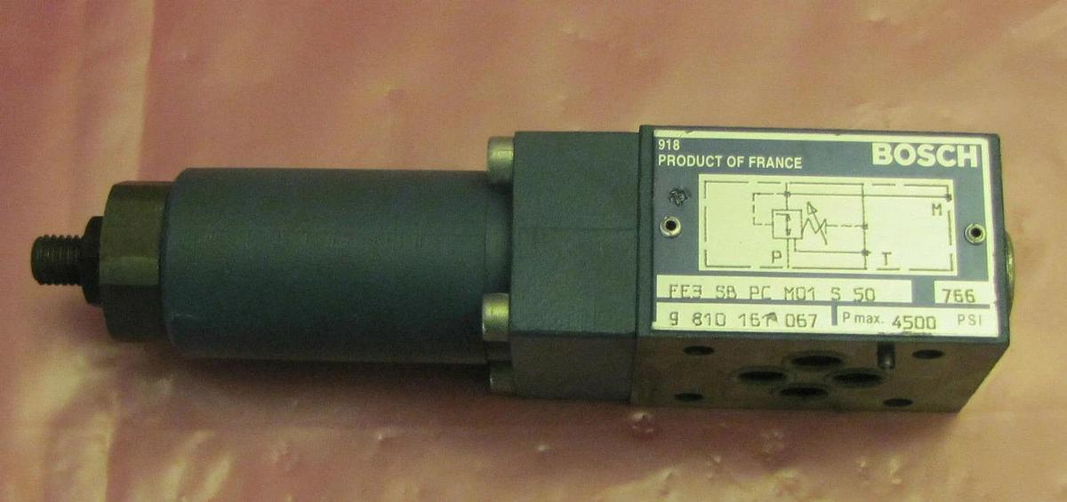 (New) BOSCH RELIEF VALVE  FE3 SB PC M01 S 50  9 810 151 067 , FE3SBPCM01S50