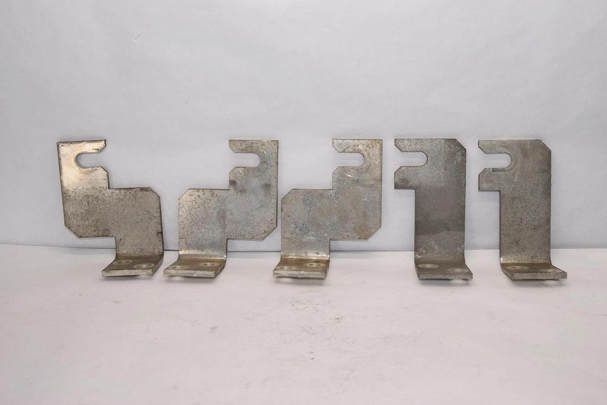 Used Buss Bar 5" x 2-3/4" x 1/4" & 5" x 4" x 1/4 Copper (Lot of 5)