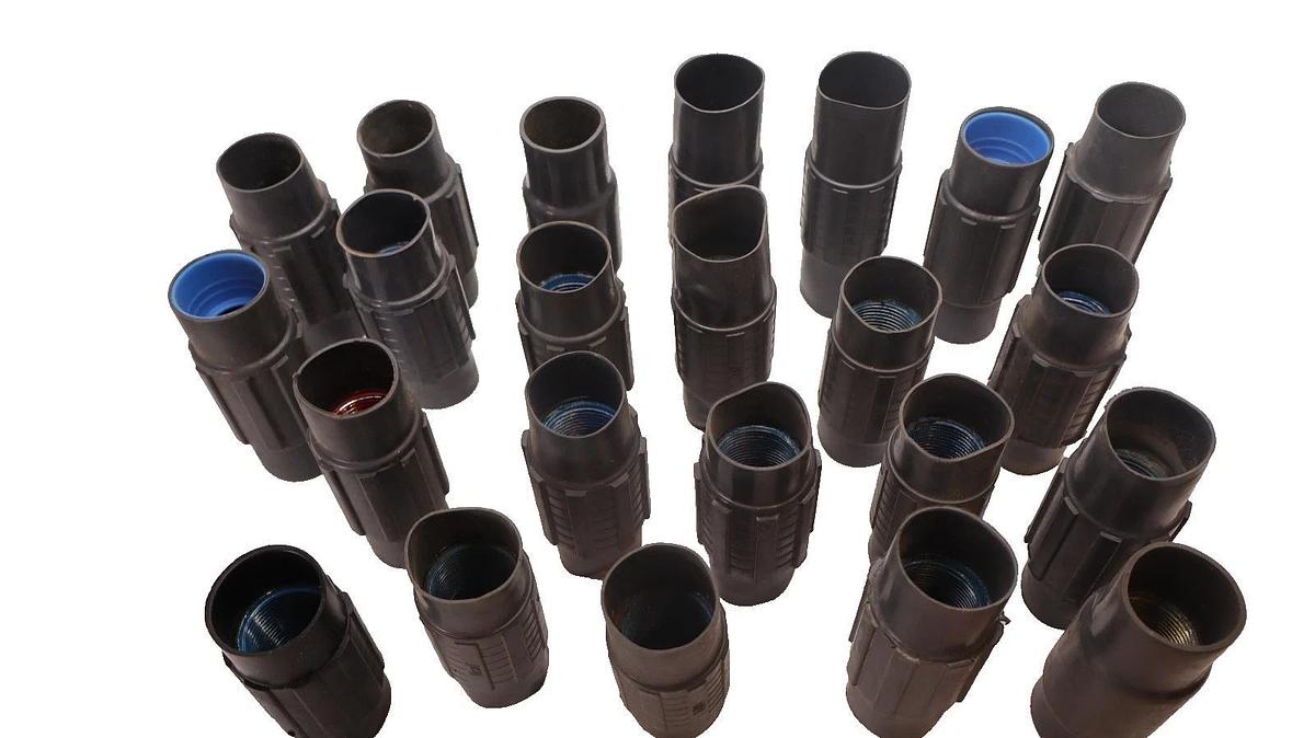 NEW -23 THOMAS & BETTS OCAL 1" PVC Coated Conduit Body Straight Fitting Coupling