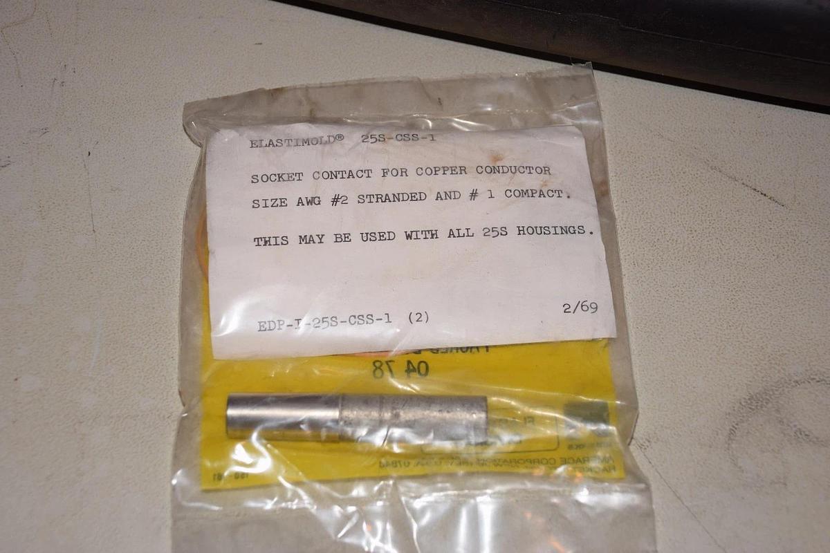 ELASTIMOLD 25 S 25S-FAB .625-.735in STRAIGHT SPLICE  (NEW old stock)