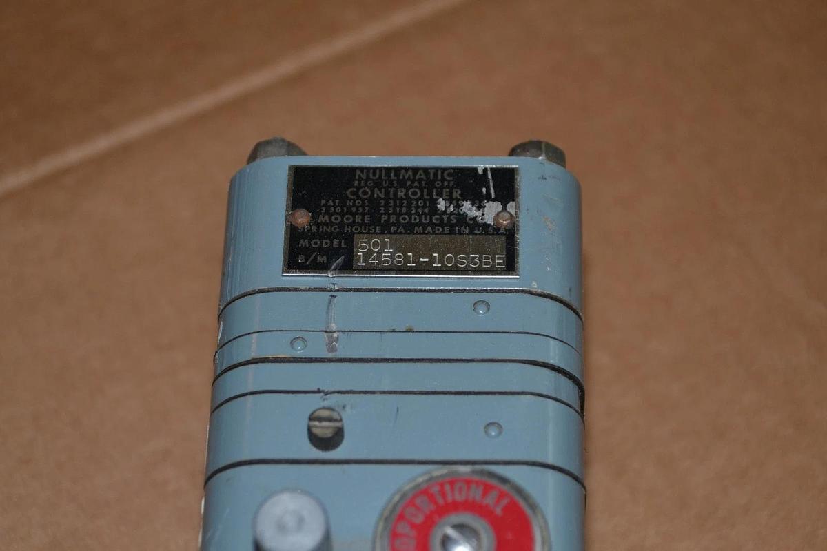 Used Moore Nullmatic Controller 501 B/M 14581-10S3BE 1458110S3BE