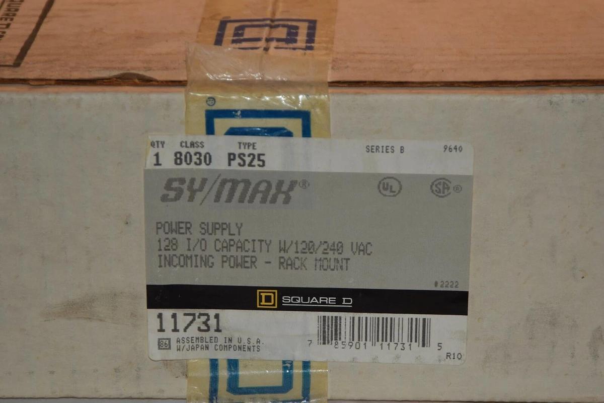 Used (New) SYMAX Square D 8030-PS25  8030PS25 8030 PS25 ser: B PS-25 SY/MAX