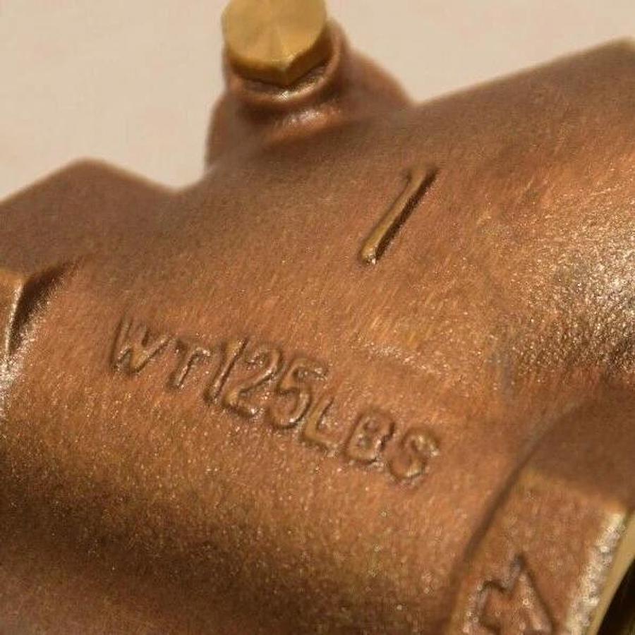 (NEW) WEBSTONE R07-SEC07-E04 YCK-08 1" Y Brass Swing Check Valve