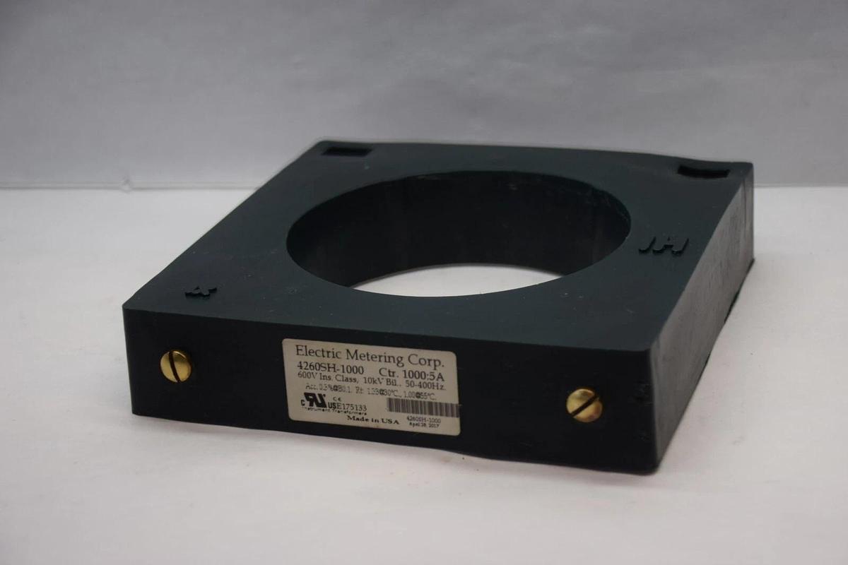 (NEW) ELECTRIC METERING CORP. 4260SH-1000 1000:5A 600V Current Transformer