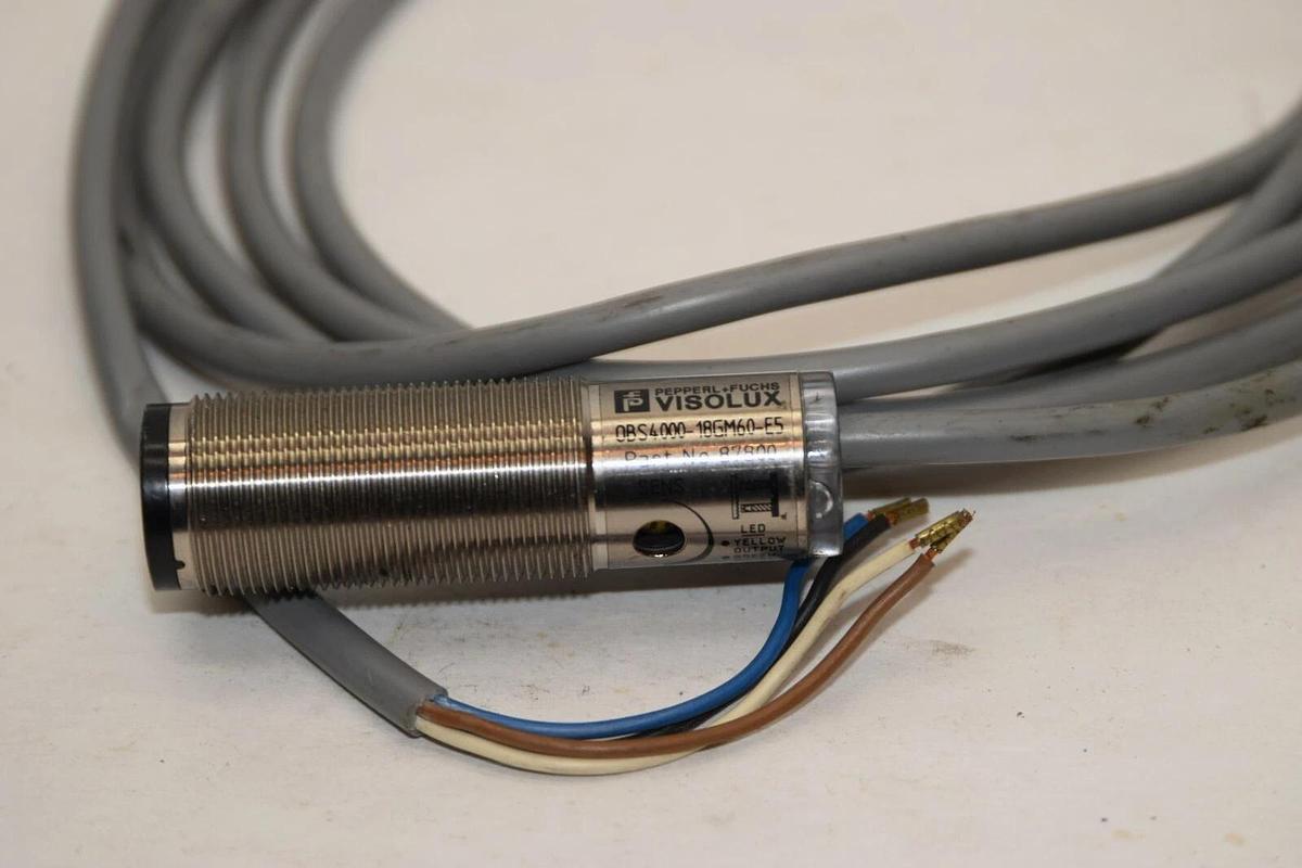 (NEW) PEPPERL + FUCHS OBS4000-18GM60-E5 87800 10-30Vdc 100mA Visolux Sensor