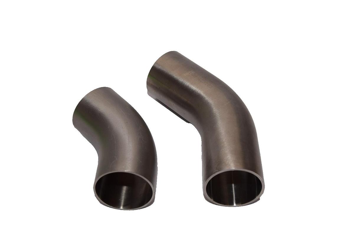 RJ 1-1/2" Sanitary 45° Sanitary Weld Elbow pipe Stainless s/s Fitting (New -2)