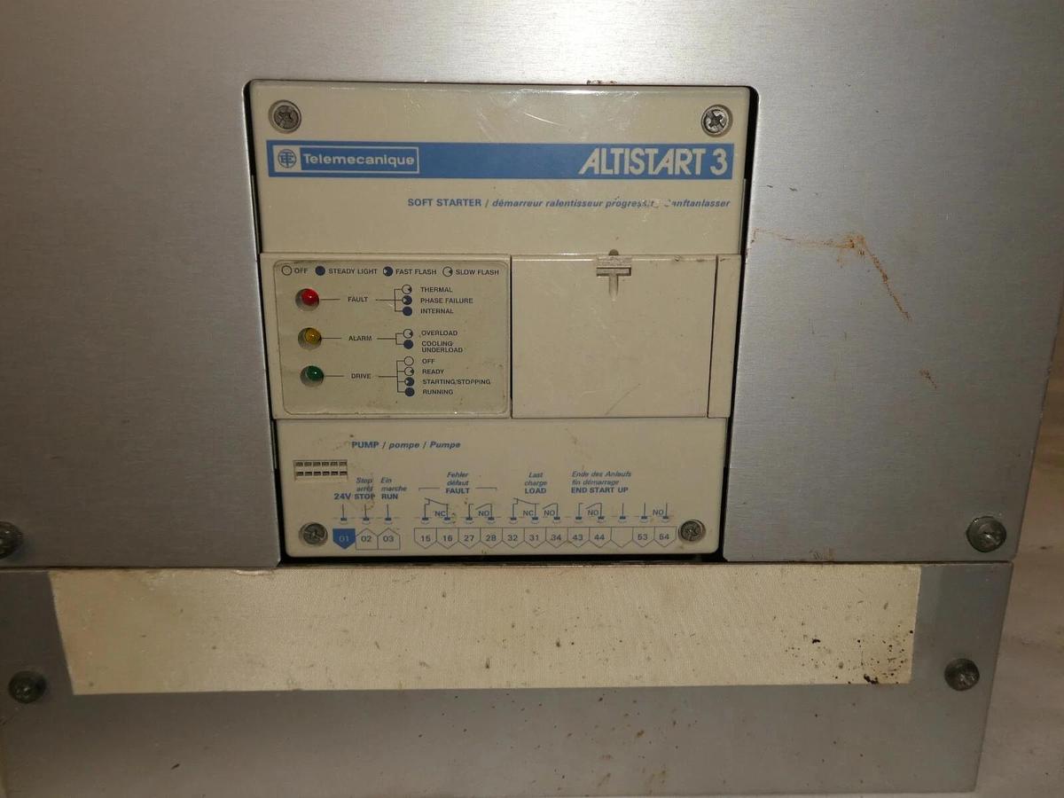 Used Telemecanique ATS23.C30N ALTISTART3 Soft Starter 220 480 Volt 250 HP 300 Amp