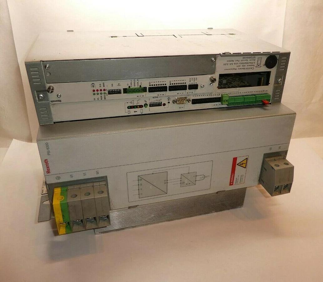 Used Rexroth Bosch  Inverter R911330141-AF1 PSI 6300.637L1 PSI6000 w/ card 1070091802