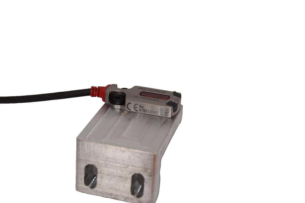 Used Keyence PR-FB30C3PL , PRFB30C3PL Photoelectric Sensor with Stand