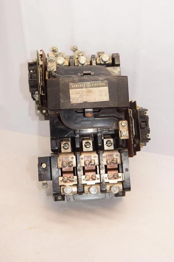 Used GE GENERAL ELECTRIC CR306F0**ABNA Size 4 Starter 120V Coil *Damaged Contact*