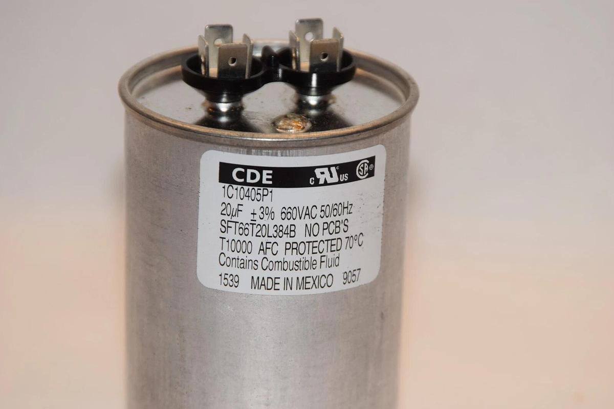 (NEW) CDE 1C10405P1 SFT66T20L384B 20uF +/-3% 660Vac 50/60Hz Capacitor