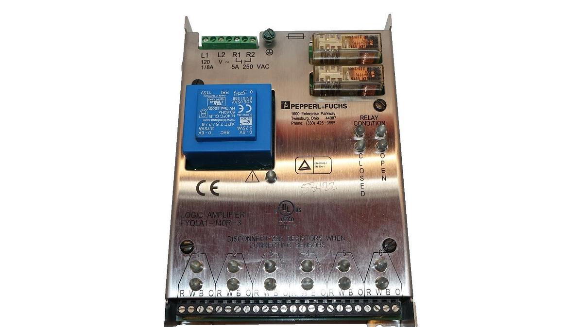 Used Pepperl + Fuchs FYQLA1-140R-3 , FYQLA1140R3 Logic Amplifier