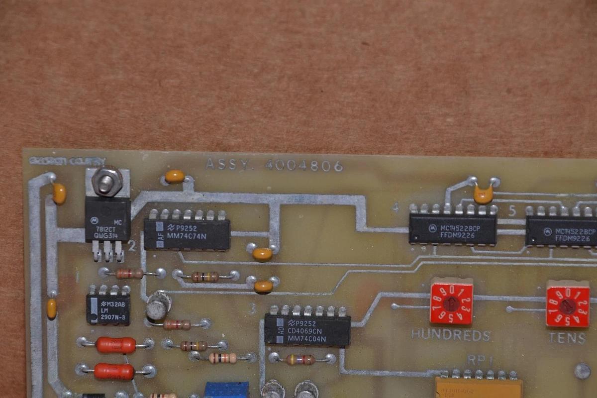 Used GASTON COUNTY 4004806 FDI/24 REV B CIRCUIT BOARD CARD