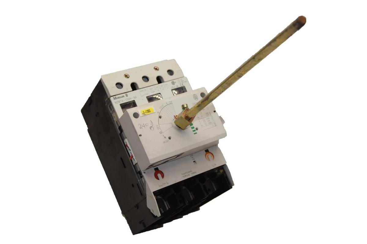 Used KLOCKNER MOELLER Breaker NZM7A-150N-NA 150A 150 Amp A w/ DAOV-NZM7