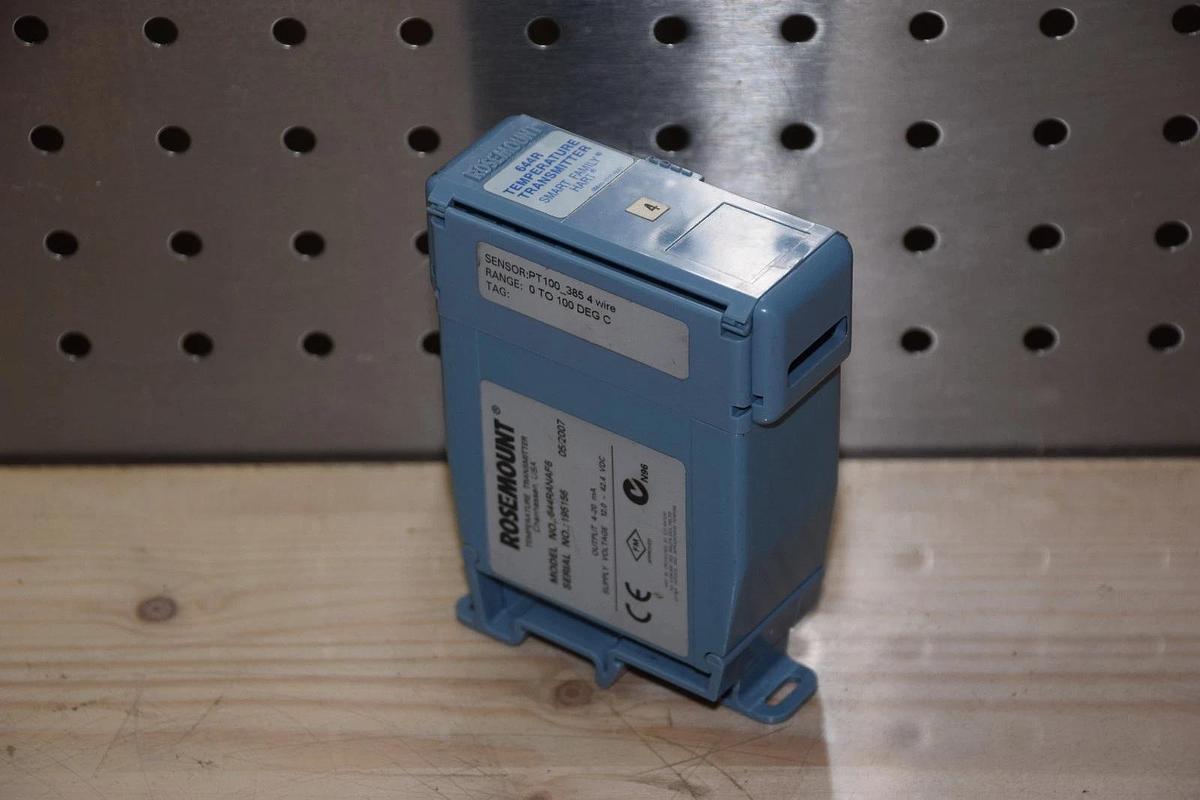 Used ROSEMOUNT 644RANAF6 4-20mA 12.0-42.4VDC TEMPERATURE TRANSMITTER