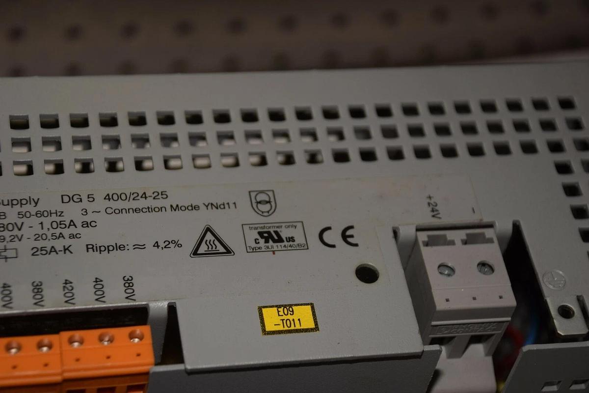 Used BLOCK AC/DC Power Supply  DG5400/24-25  3ph to 24Vdc 3 Phase converter 24VDC 25A