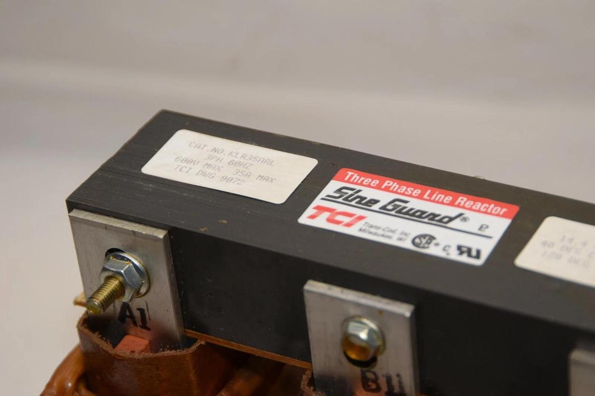 Used TCI SLINE GUARD KLR35ARL 600V 35A 35 Amp A Three Phase Line Reactor