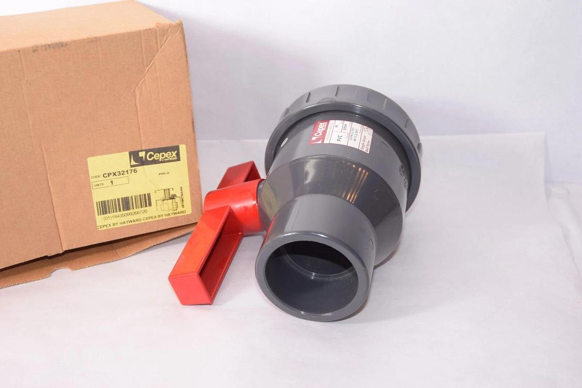 (NEW) CEPEX Hayward CPX32176 PVC-U 2-1/2" Uniblock Single Union Valve