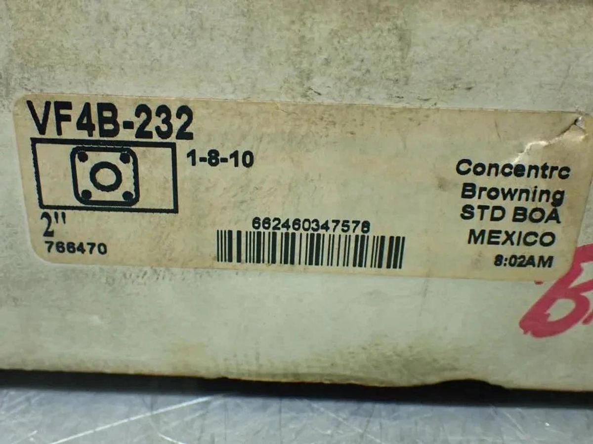 BROWNING - 766470 - VF4B-232 - 2" Concentric Locking 4-BOLT FLANGE BEARING -NEW
