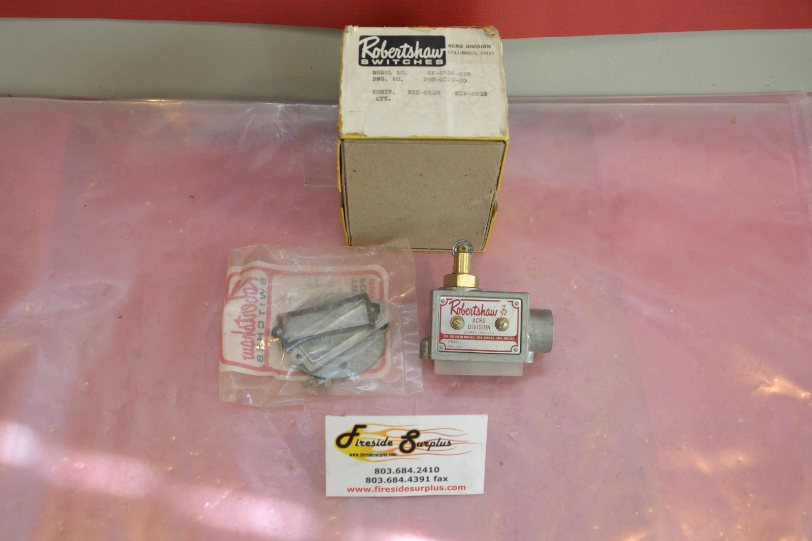 ROBERTSHAW LIMIT SWITCH SF-BRD2-8PR SF BRD2 8PR SFBRD28PR NEW