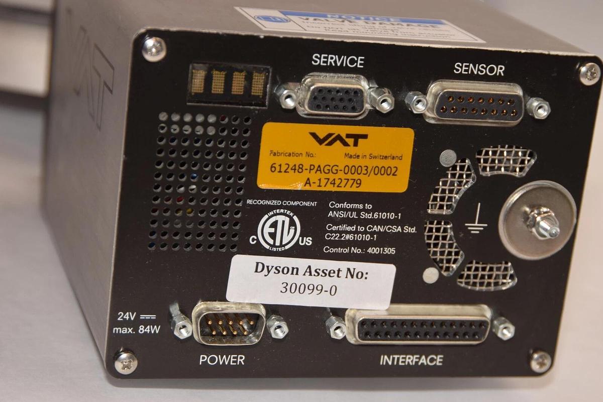 VAT VACUUM SLIDER Butterfly Valve 61248-PAGG 61248-PAGG-0003/0002 A-1742779