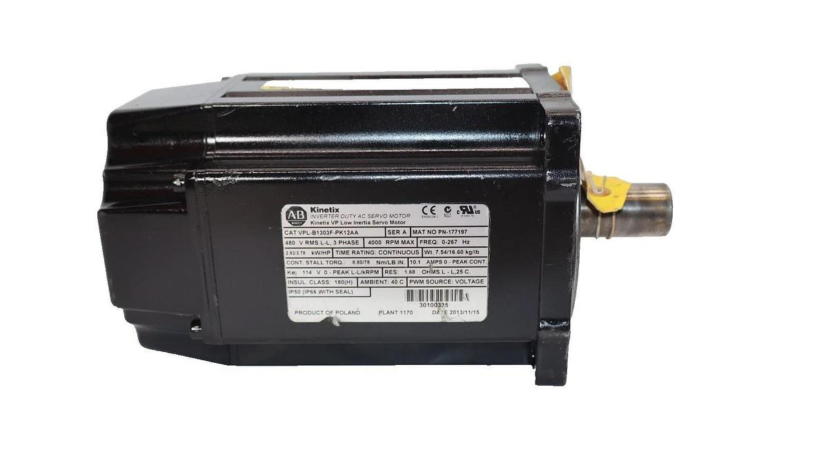 Used Allen Bradley AC Sevo Motor VPL-B1303F-PK12AA Series A Kinetic Inverter