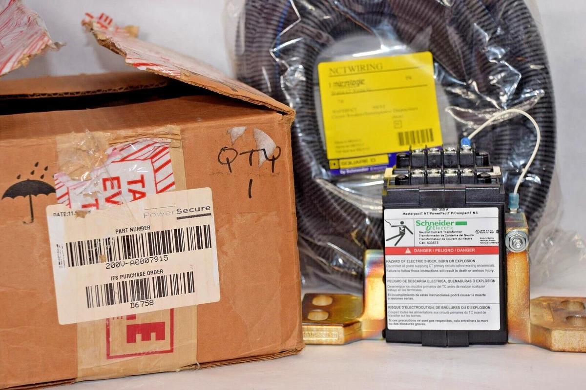 Schneider Neutral Current Transformer S33575 Masterpact PowerPact 100-250a (NEW)