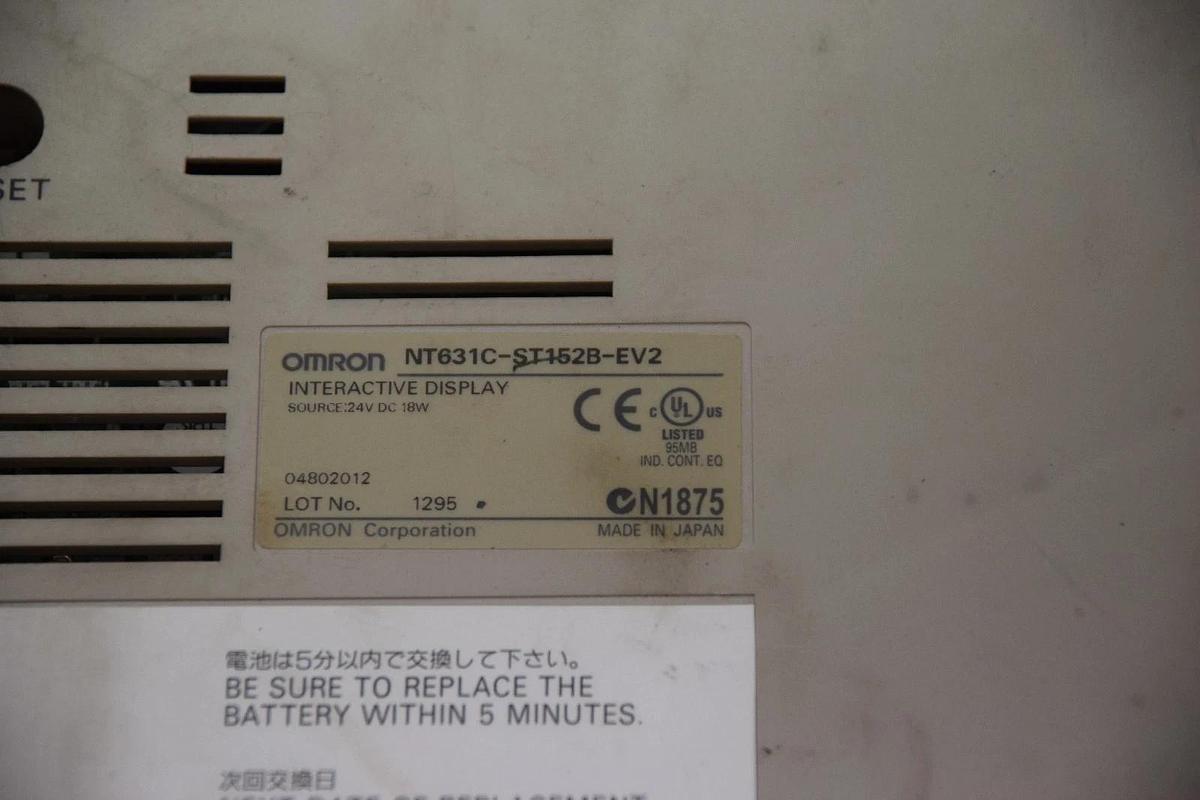 Used Omron Interactive Display NT631C-ST152B-EV2 NT631CST152BEV2 24vdc ASIS