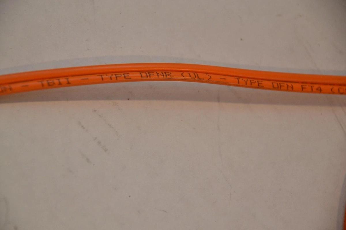 Used 4) 42" SIECOR Optical Jumper Cable 01/97 ATM +62.5 Micron TBII OFNR UL OFN FT4