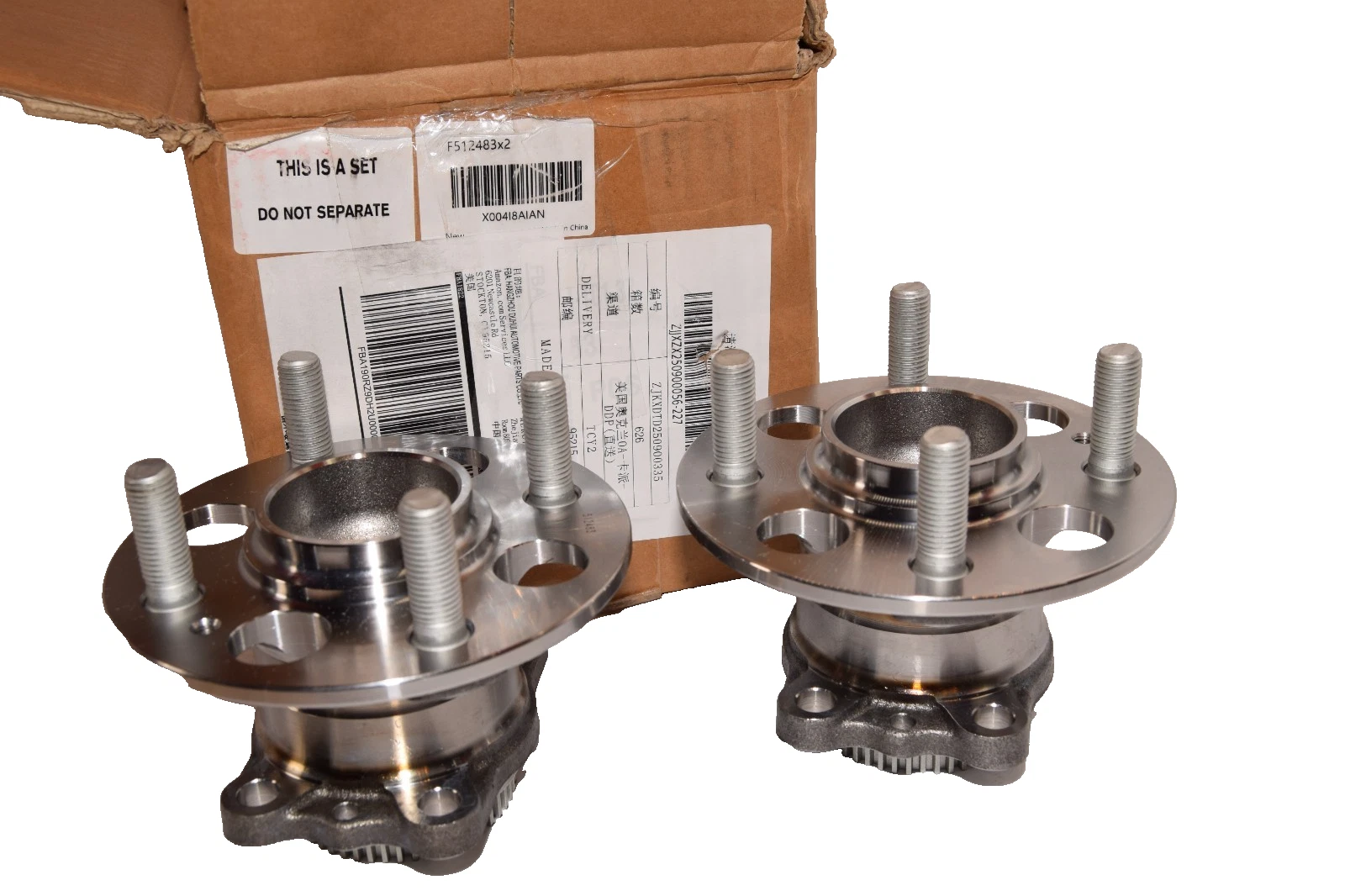 Autoround 512483 Rear Wheel Bearing 12-17 Hyundai Accent / Kia Rio (New - Set)