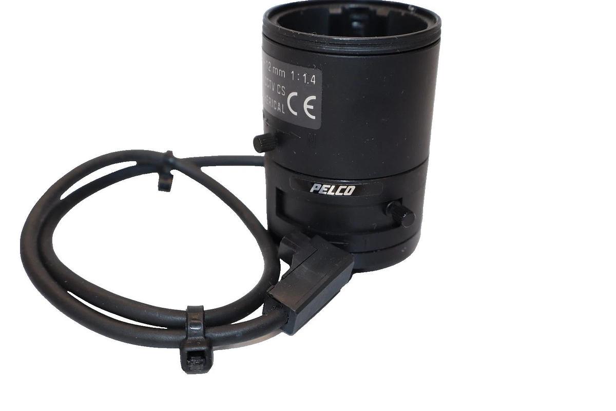 Used Pelco Aspherical Lens 2.8-12mm , 1:1.4 , 1/3 CCTV CS