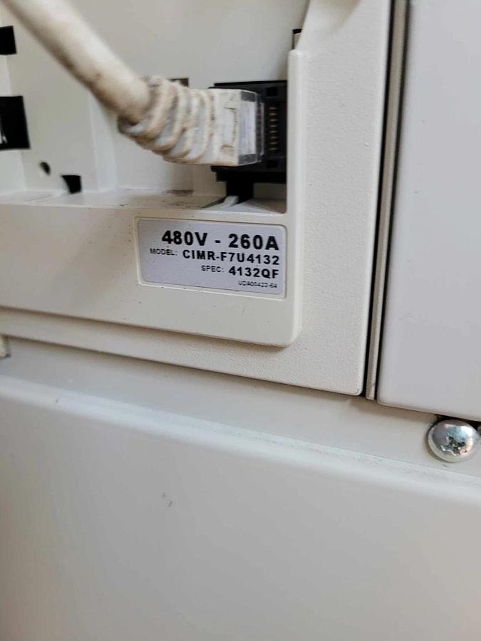 Used Yaskawa Drive F7CBB240PCTV VFD Typ 1 Enclosure Panel CIMR-F7U4132 480v 260a 3ph