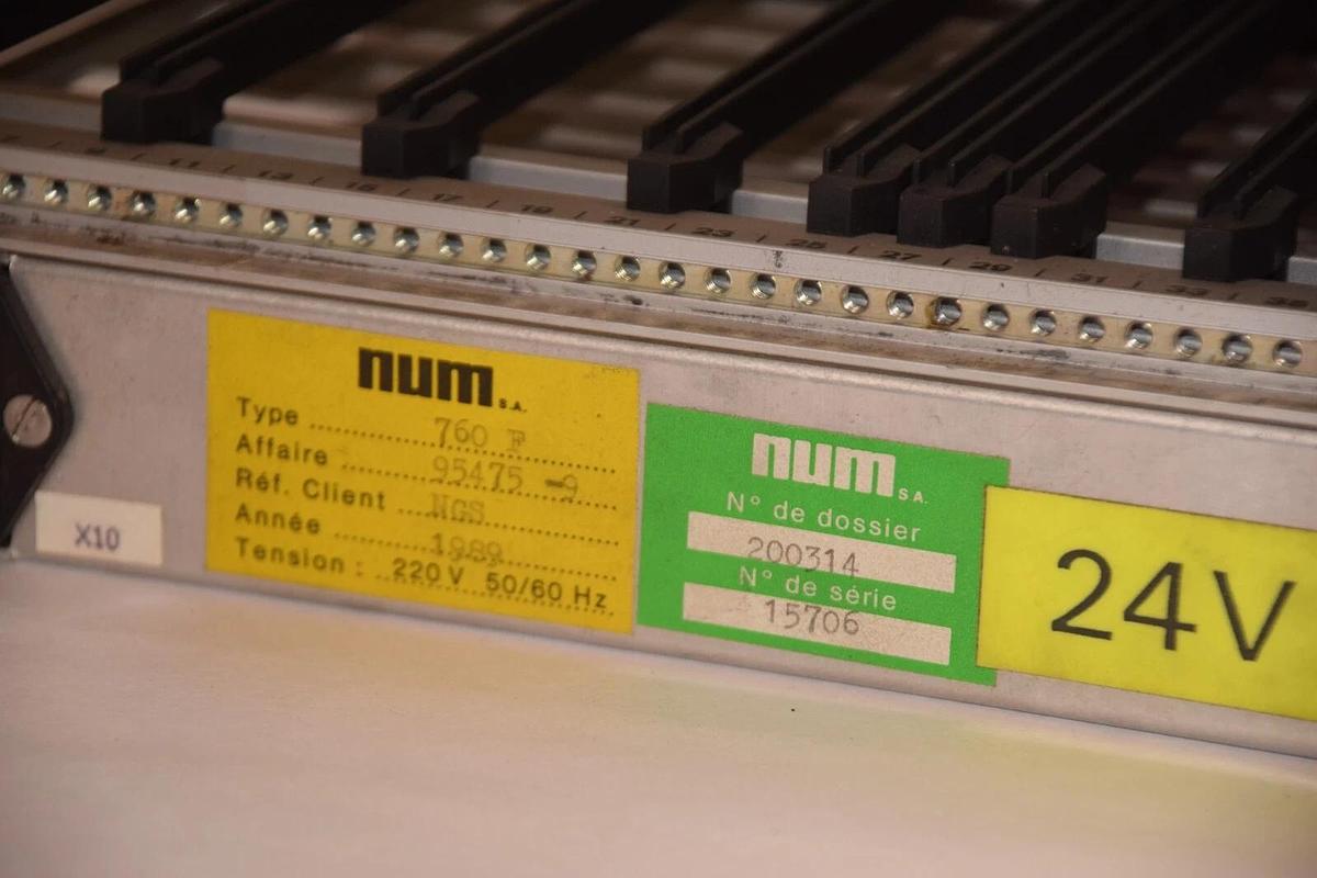 Used NUM 200314 , 760F , 95475-9 220V 50/60Hz Rack