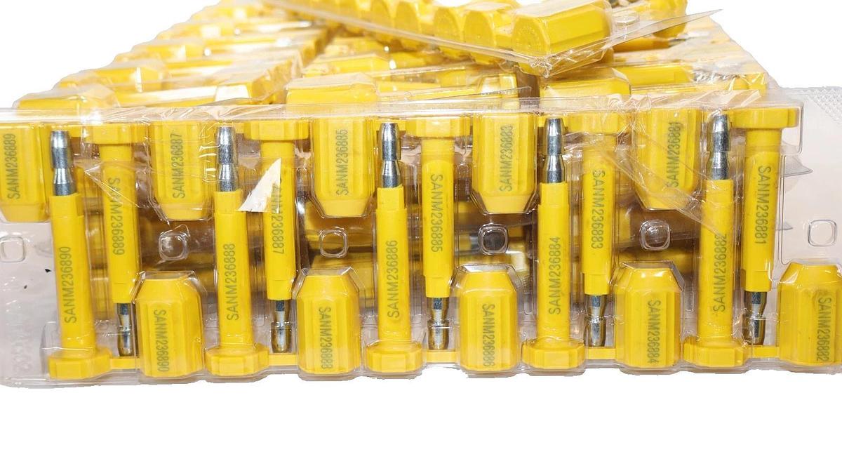 (NEW - Lot 70) Bolt Seal High Security Shipping Cargo Containers & Truck Yellow