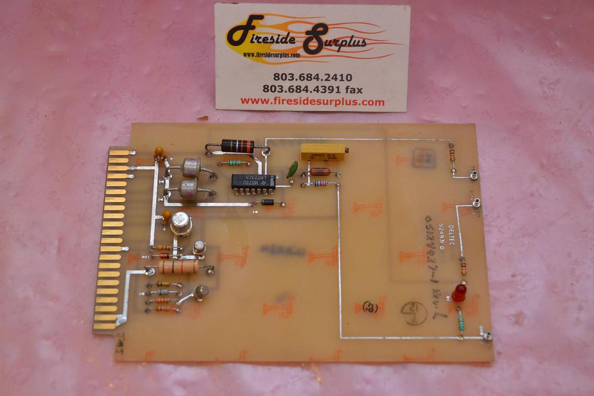 Used DELTEC CIRCUIT BOARD CARD 5I24931 D 5I24931D 5I24931D 5124931 D 5I2493I D
