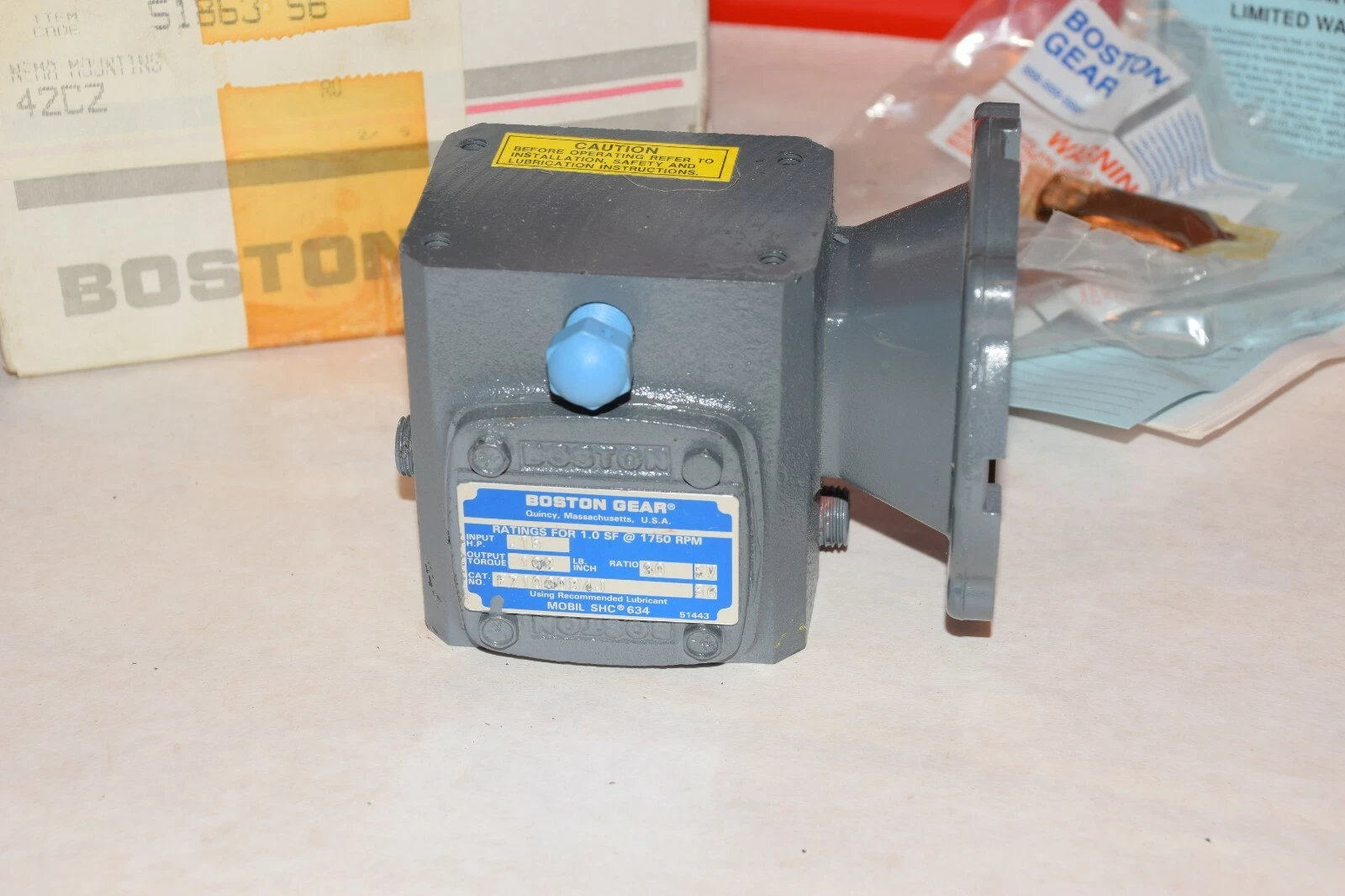 NEW BOSTON GEAR F710-30-B4-J F710-30-B4-J 30:1 .15HP RATIO GEAR SPEED REDUCER