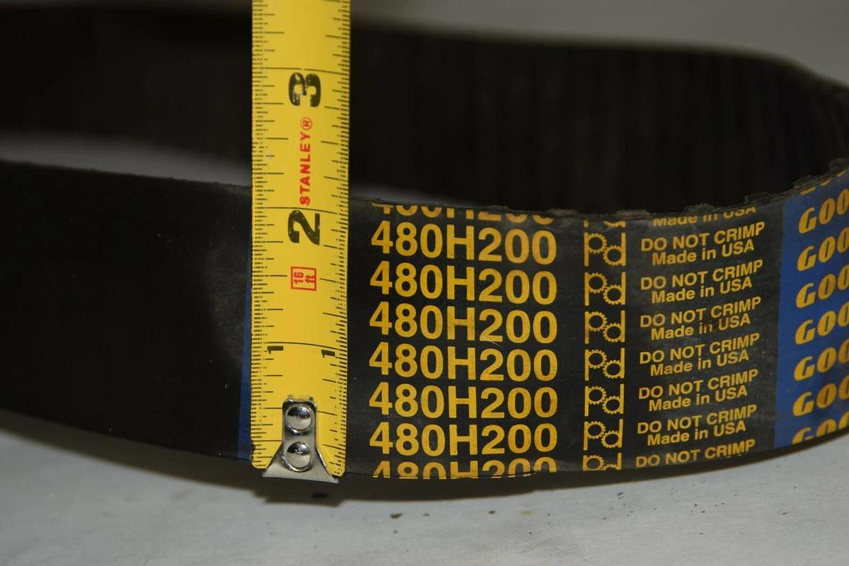 (New) Goodyear 480H200 Pd Timing Belt USA 480 H 200 480-H-200