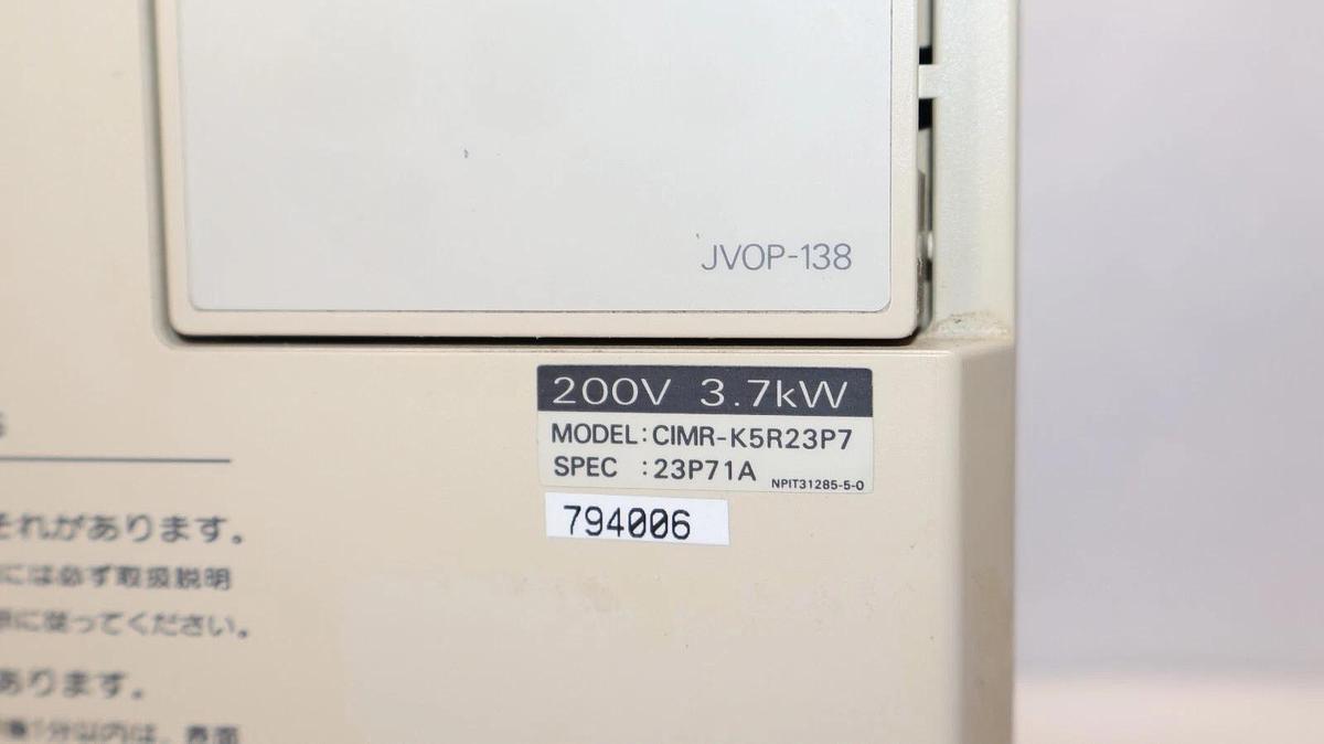 Used YASKAWA CIMR-K5R23P7 Varispeed 616G5 200V 3.7kW 3PH AC Drive