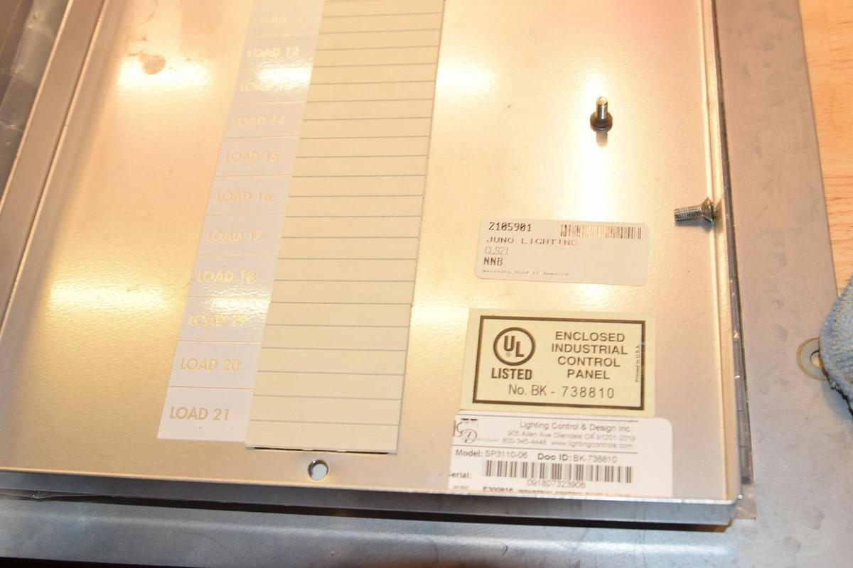 (NEW) JUNO LIGHTING CLS21 2185981 SP3110-06 Lighting sub-panel 21 Circuit 480V