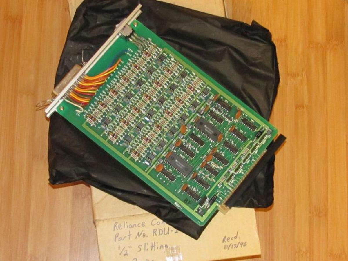 Used NEW  RELIANCE RDU-1 RDU-I S-25041 CONTROL CARD